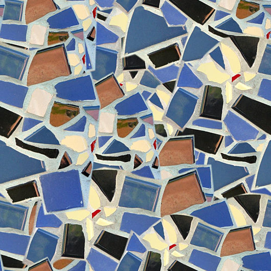 Broken Tile Mosaic Seamless Wall Decal