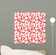 Red Pattern Wall Decal