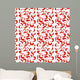 Red Pattern Wall Decal