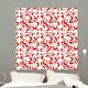 Red Pattern Wall Decal