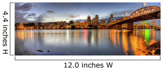Portland Downtown Skyline Night