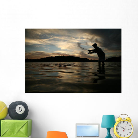 Fly fishing Wall Mural