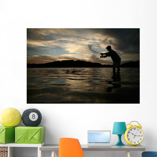 Fly fishing Wall Mural