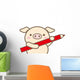 Pig pencil Wall Decal