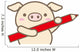 Pig pencil Wall Decal