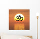 OM Sign at Sunset 06 Wall Mural