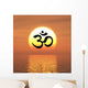 OM Sign at Sunset 06 Wall Mural