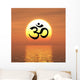 OM Sign at Sunset 06 Wall Mural