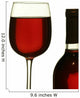 Glass of Red Wine Wall Decal
