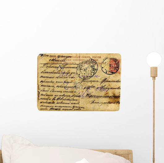 Vintage Postcard Wall Decal