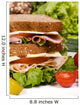 deli sandwich 009 Wall Mural