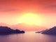 Fantastic Red Sunset Wall Decal