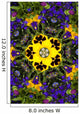 Flower Kaleidoscope Resembling a Mandala Wall Mural