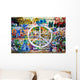 Wall John Lennon (Prague) - Peace Sign (Take 1) Wall Mural