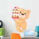Teddy Bear with Cake