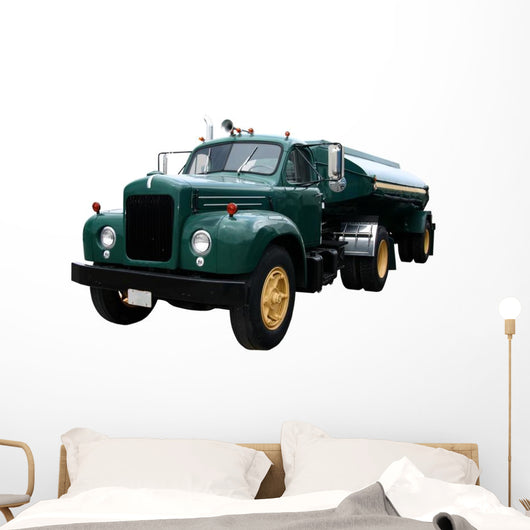 Green Tanker Front Wall Decal