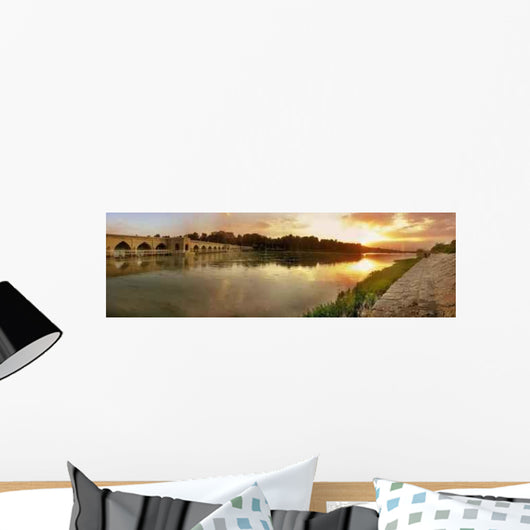 Sunset River Wall Decal