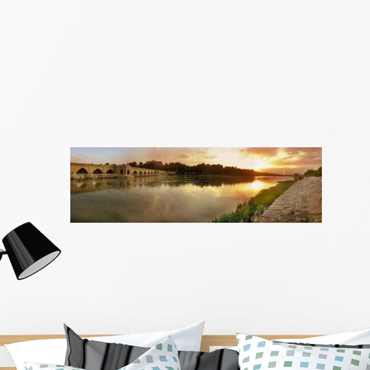 Sunset River Wall Decal