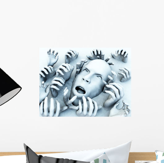 Scary Head Wall Mural