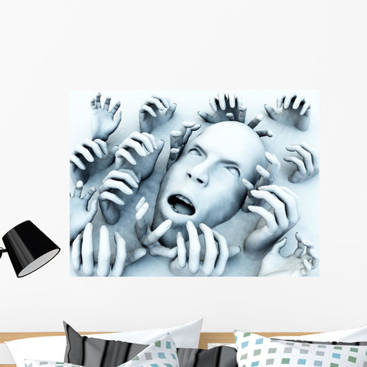 Scary Head Wall Mural