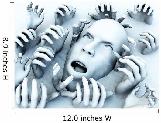 Scary Head Wall Mural