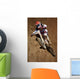 motocross dirtbike in the air Wall Mural