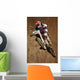 motocross dirtbike in the air Wall Mural