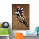 motocross dirtbike in the air Wall Mural