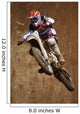 motocross dirtbike in the air Wall Mural