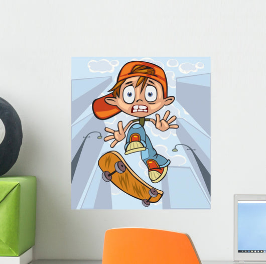 Skateboarder Wall Mural