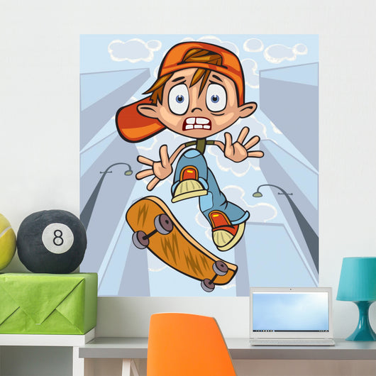Skateboarder Wall Mural
