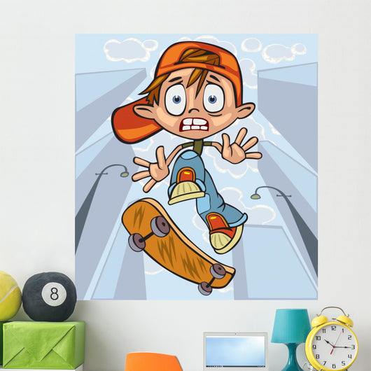 Skateboarder Wall Mural