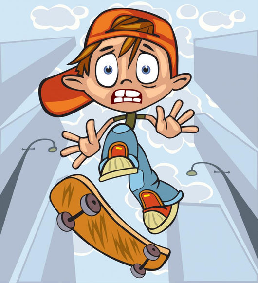 Skateboarder Wall Mural