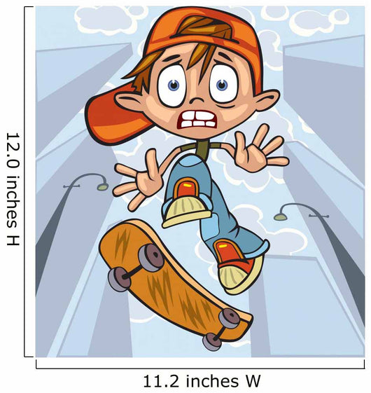 Skateboarder Wall Mural