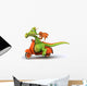 Green Dragon Moped Wall Decal