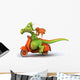 Green Dragon Moped Wall Decal