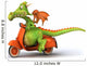 Green Dragon Moped Wall Decal