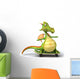 Green Dragon Riding Skateboard Wall Decal