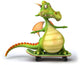 Dragon Et Skateboard Wall Decal