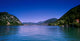 Lugano city and lake. Wall Mural