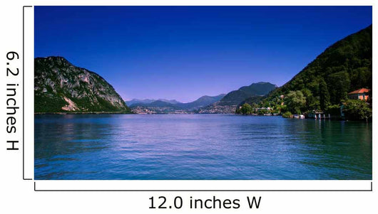 Lugano city and lake. Wall Mural