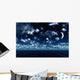 Waxing Crescent upon Ocean Wall Decal