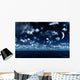 Waxing Crescent upon Ocean Wall Decal