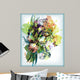 Bouquet Colored Hand-drawn Irises Wall Mural
