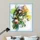 Bouquet Colored Hand-drawn Irises Wall Mural