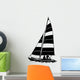 Sailboat Vinyl Ready Vector Illustration Wall Decal