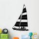 Sailboat Vinyl Ready Vector Illustration Wall Decal