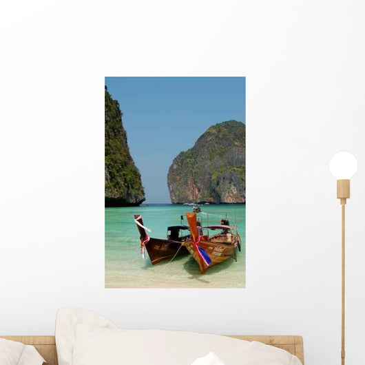 Long Tail Boats Wall Decal Design 4