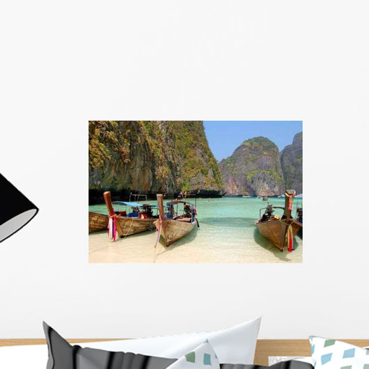 Long Tail Boats Wall Decal Design 3