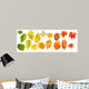 Rainbow Autumn Leaves Wall Stickers